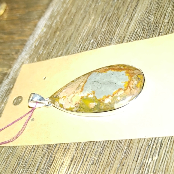 New Rocky Butte Mt. Picture jasper pendant - Picture 2 of 7